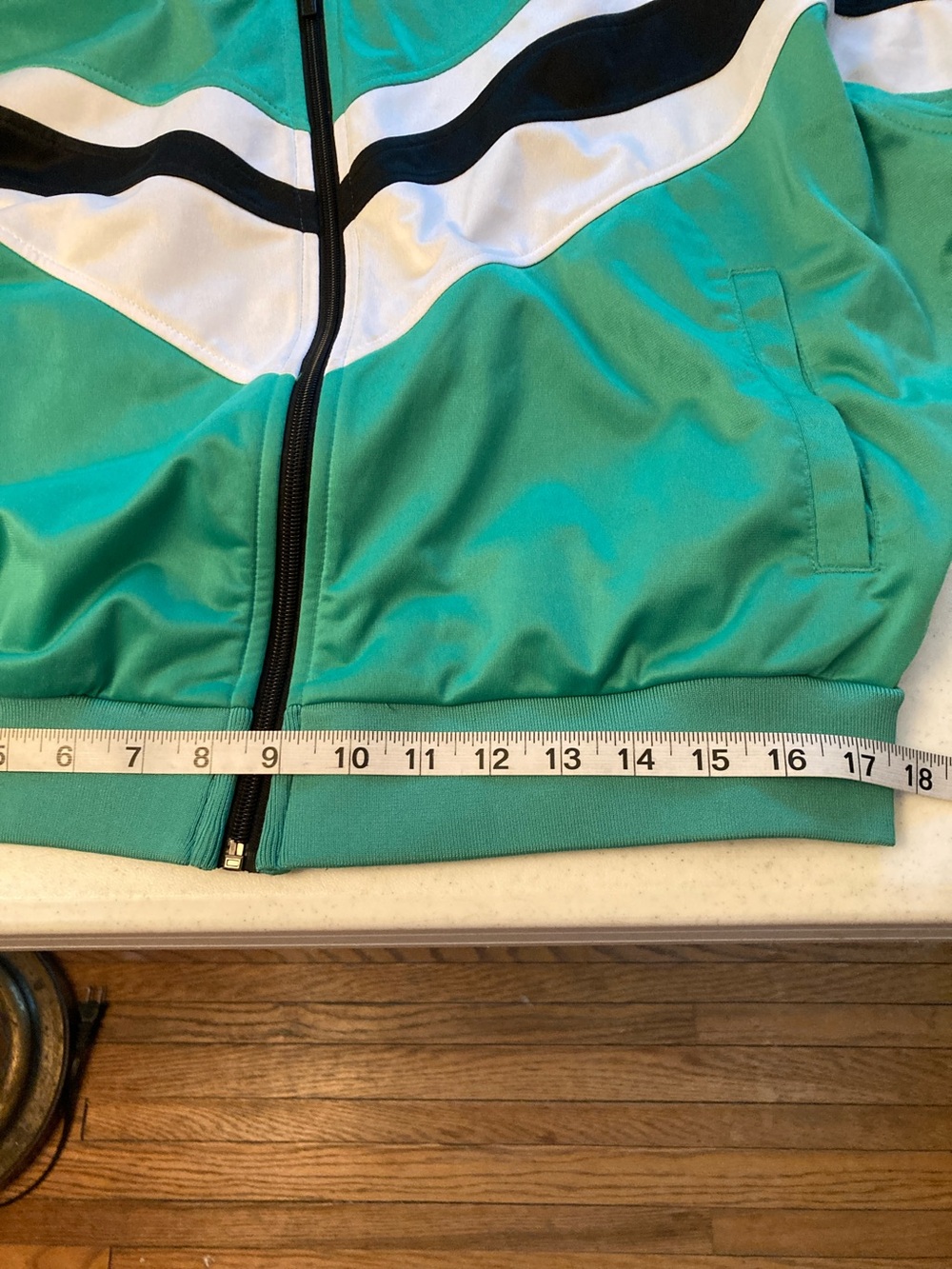 Kappa Green Black White Retro Zip-Up Track Jacket - Picture 10 of 10
